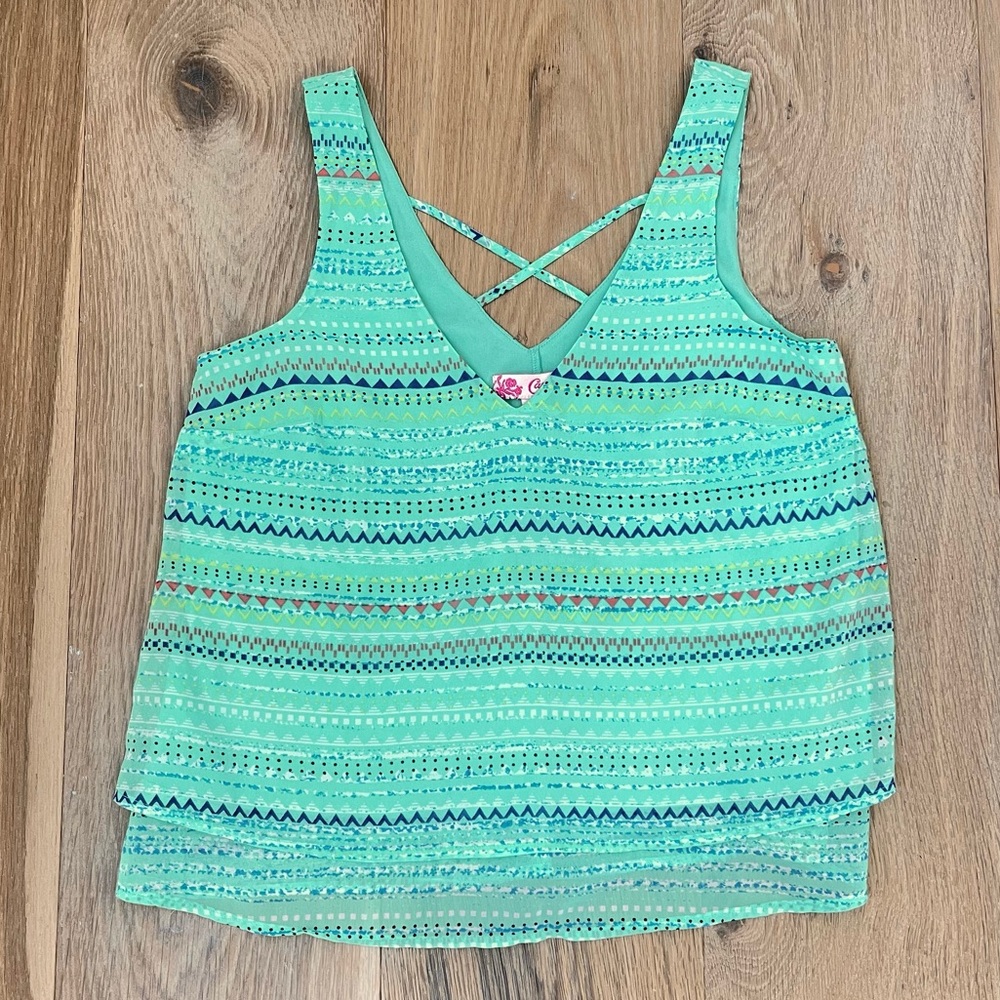 Cross back tank